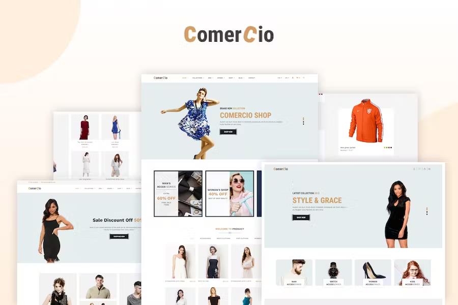 Product preview supplied for Comercio - Fashion Shop Ecommerce HTML Template