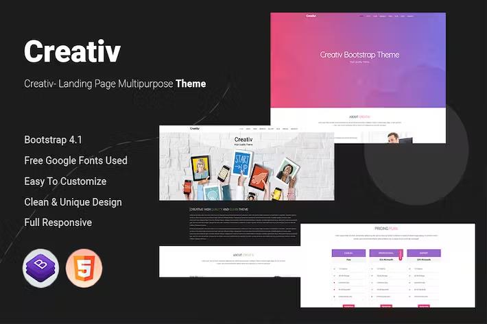 Creativ - Landing Page Multipurpose Theme
