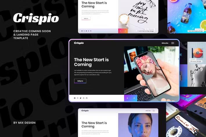 Preview image for Crispio - Coming Soon and Landing Page Template