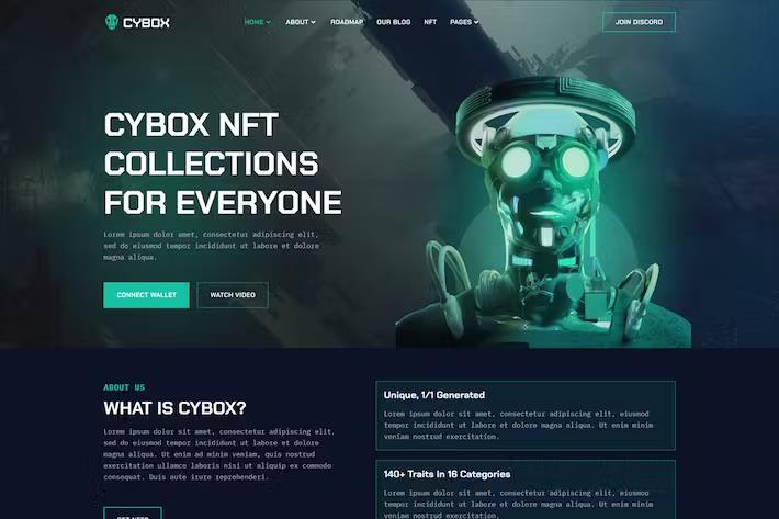 Cybox - NFT Collections HTML Template listing image