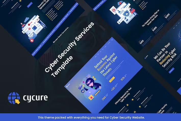 Cycure - Cyber Security Services Template