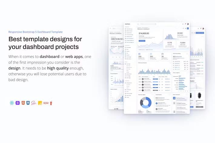 DashByte React 18 & Bootstrap 5 Dashboard Template
