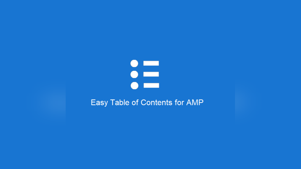 Easy Table of Contents for AMP listing image