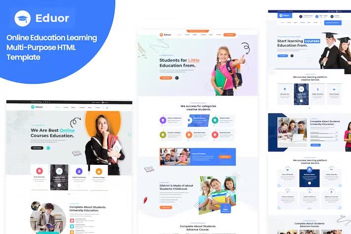 Eduor - Online Education Learning Multi-Purpose HTML Template