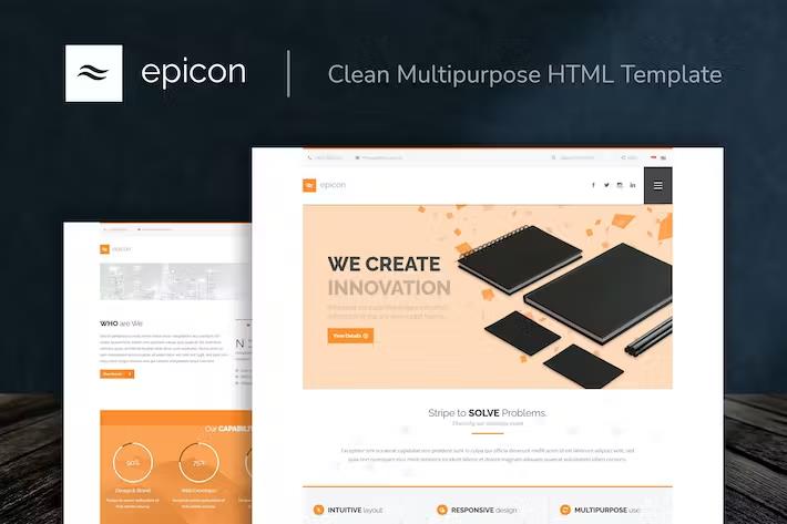 Epicon - Clean Multipurpose HTML Template