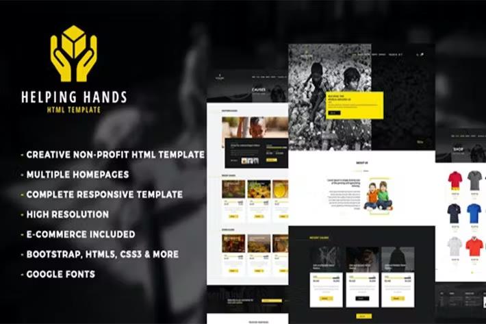Helping Hands - Nonprofit Charity & NGO Fundraising