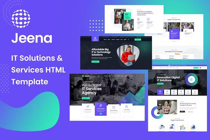 Jeena - Technology & IT Solutions HTML Template listing image