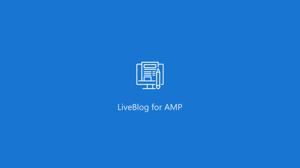 Product preview supplied for Liveblog For AMP