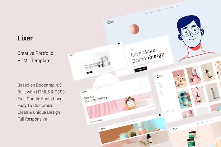 Lixer - Creative Portfolio HTML Template