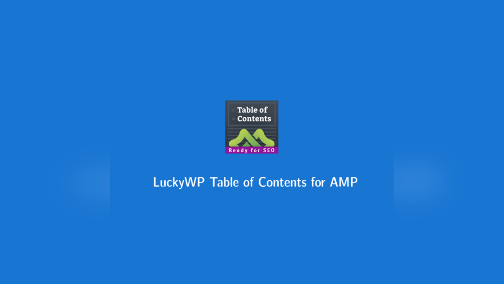 Preview image for LuckyWP Table of Contents for AMP