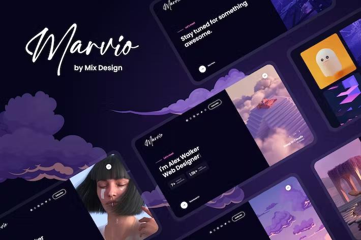 Marvio - Coming Soon & Portfolio Template