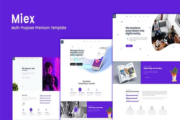 Miex - One Page Agency Template
