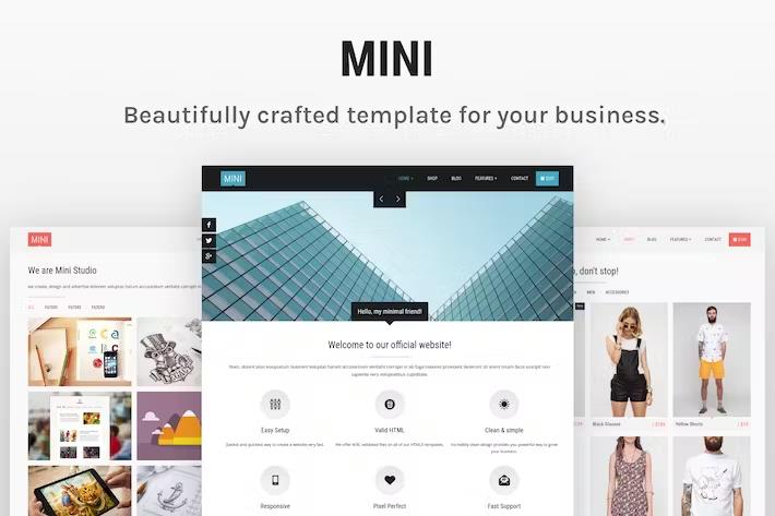 Mini - Unique HTML5 Template listing image