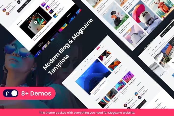 Product preview supplied for Sarsa - News & Magazine HTML Template