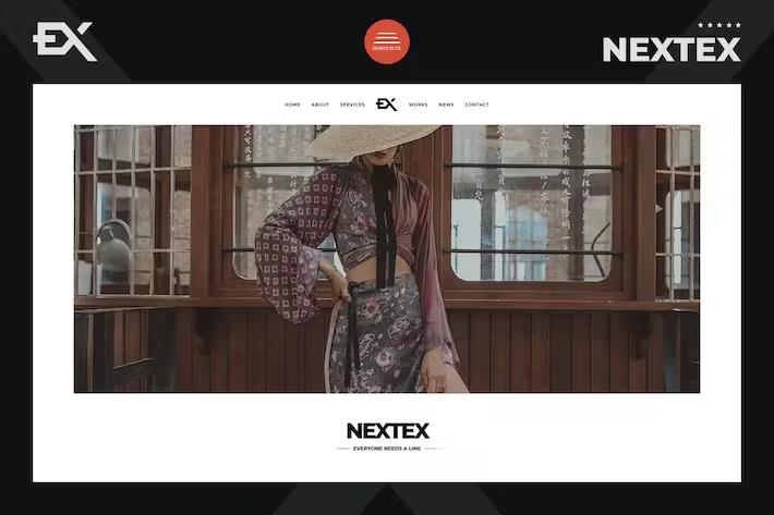 Product preview supplied for Nextex - One Page Photography Portfolio Template