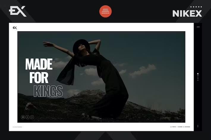 Nikex - One Page Portfolio Template