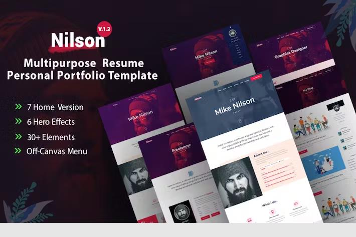 Nilson - Personal Portfolio  HTML Theme