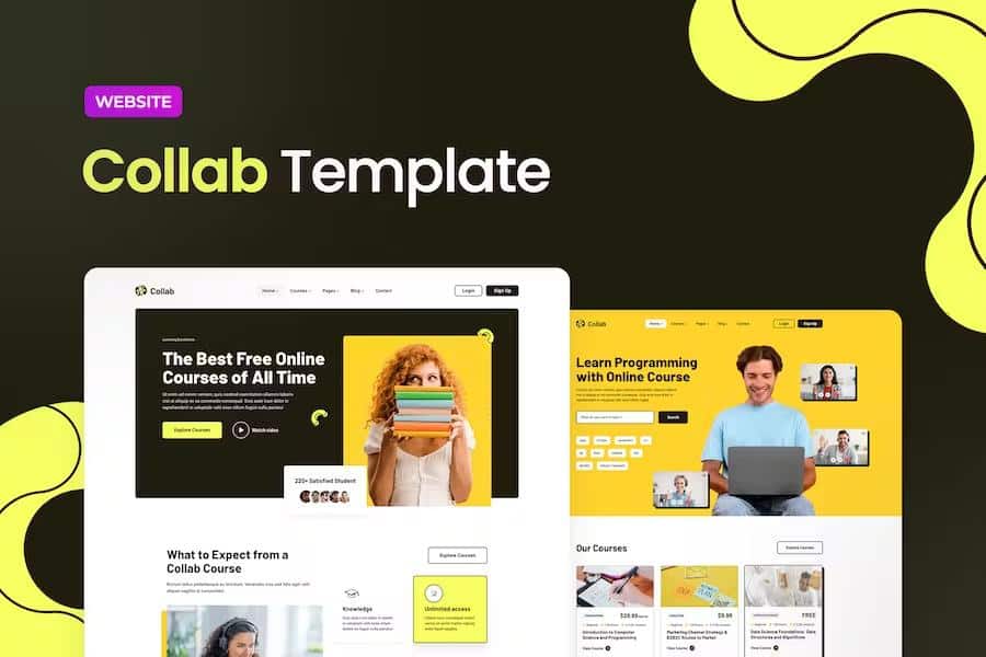 Online Learning Website Template