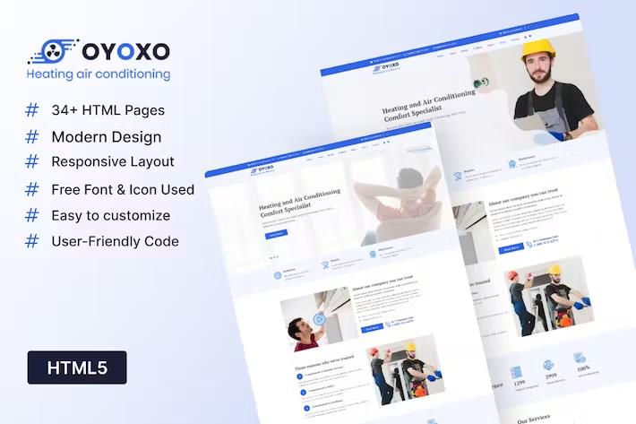 Oyoxo - Heating Air-conditioning Services Template