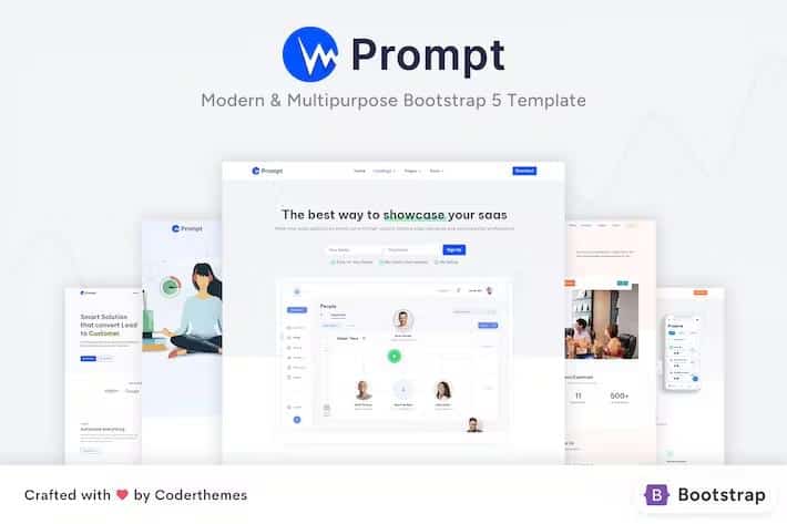 Prompt - Modern & Multipurpose Bootstrap Template listing image