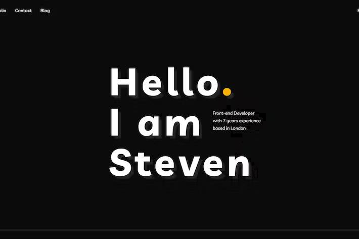 Preview image for Salimov - Horizontal Personal NextJS Portfolio