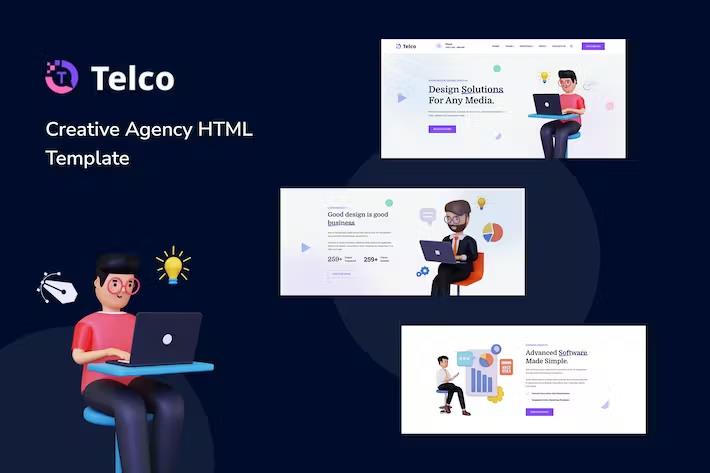 Telco - Creative Agency HTML Template listing image