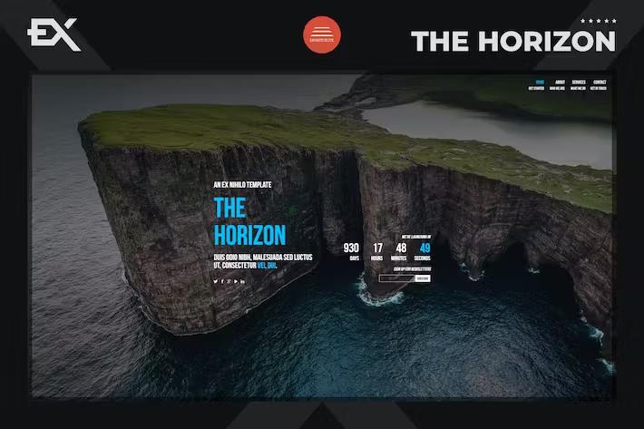 The Horizon - Responsive Coming Soon Page product preview