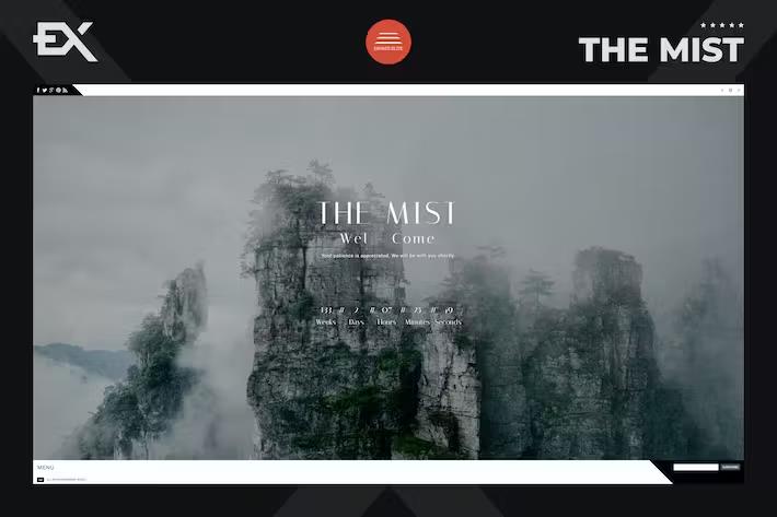 The Mist - Responsive Coming Soon Page listing image