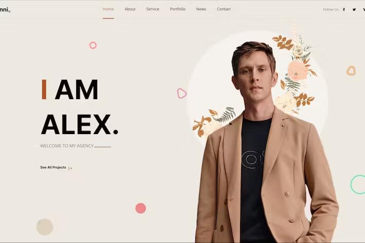 Tonni - Personal Portfolio React NextJs Template listing image