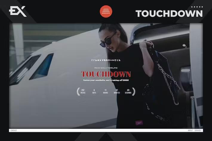 Touchdown - Responsive Coming Soon Page