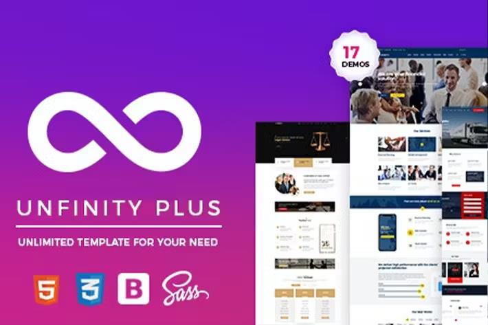 Preview image for UnfinityPlus - One Page Template
