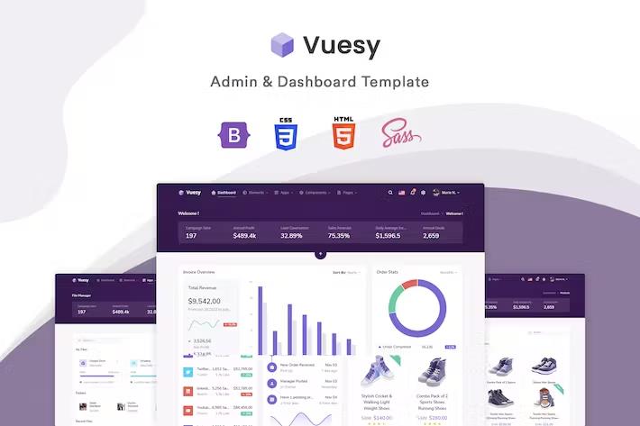 Preview image for Vuesy - Admin & Dashboard Template