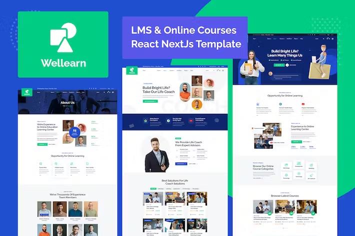 Wellern -  Online Courses React NextJs Template
