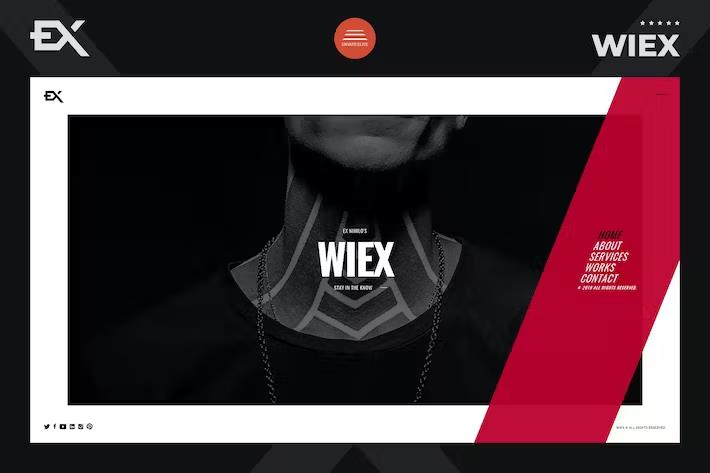 Wiex - Personal Portfolio Template product preview