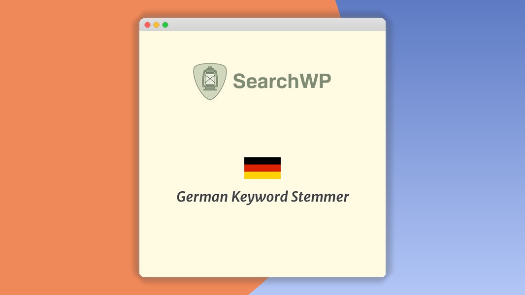 SearchWP German Keyword Stemmer