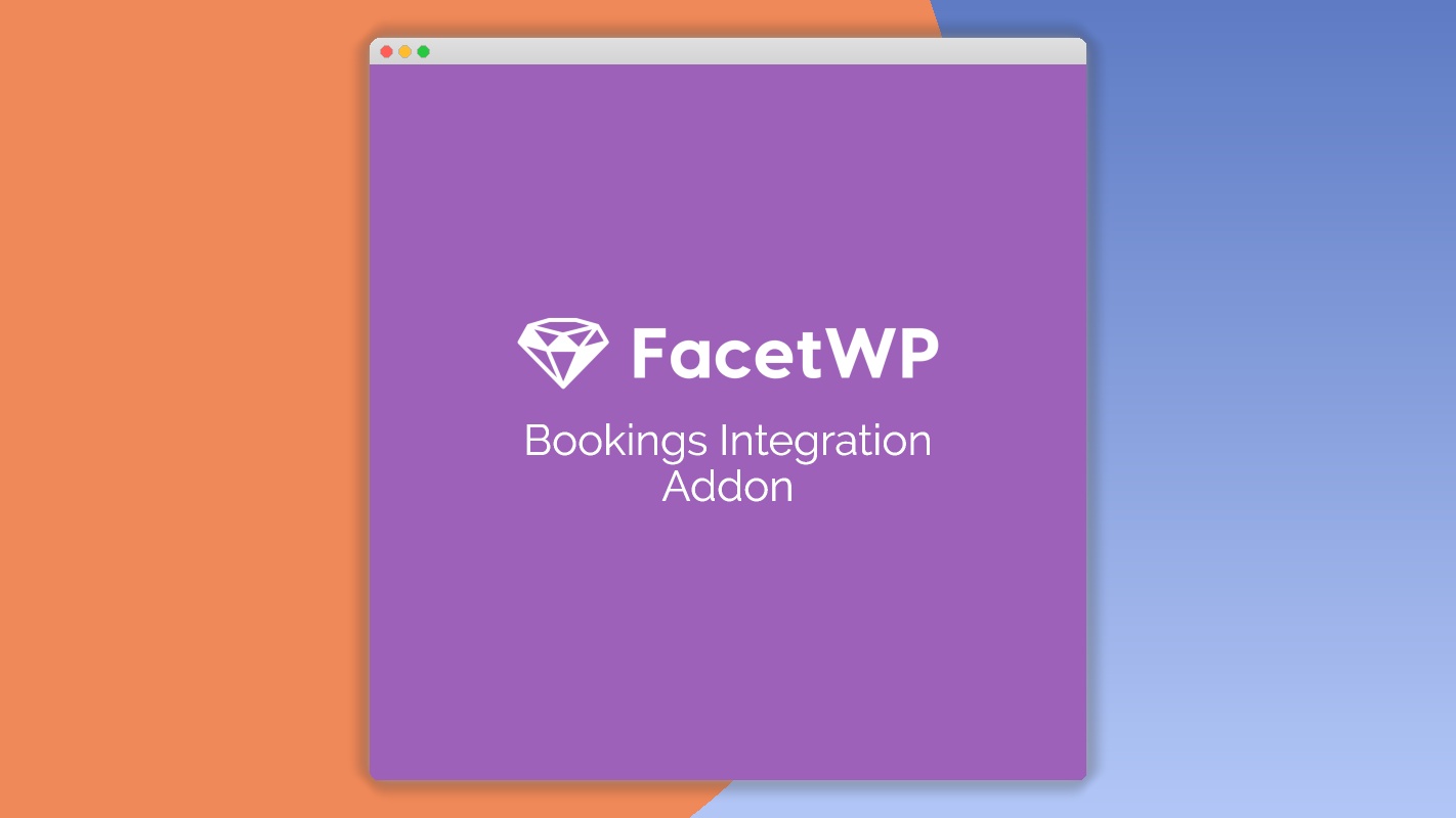 FacetWP Bookings Integration Add-On