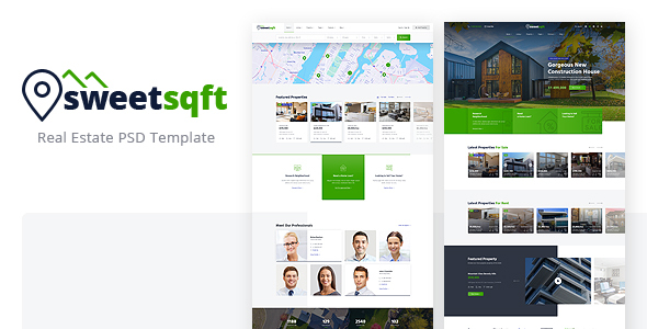 Sweetsqft - Real Estate PSD Template