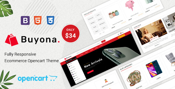 Buyona - Multipurpose Responsive Opencart Theme