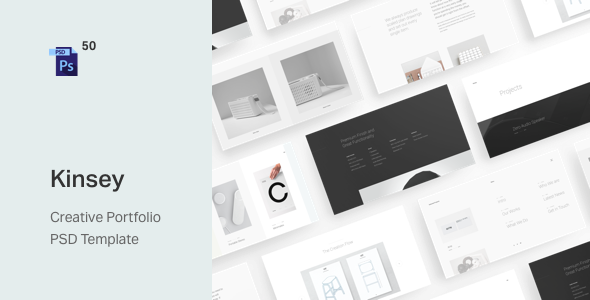 Kinsey – Creative Portfolio PSD Template product preview