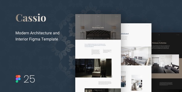 Cassio – Modern Architecture Figma Template