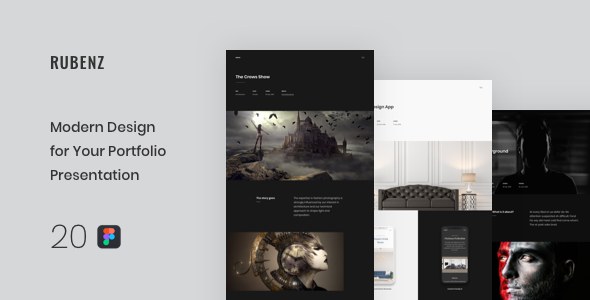 Rubenz – Creative Portfolio Figma Template