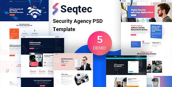 Seqtec - Security Agency PSD Template
