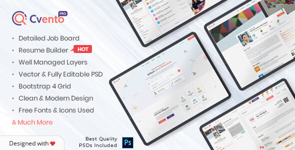 Cvento - Job Board directory template