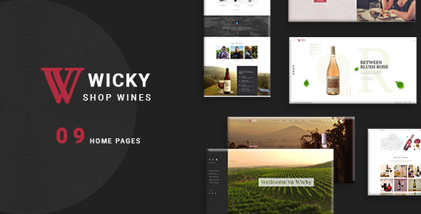 Wicky – Wine Shop WooCommerce WordPress Theme with AI