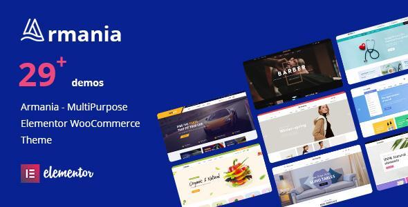 Armania - Fashion, Furniture, Organic, Food Multipurpose Elementor WooCommerce Theme (RTL Supported)
