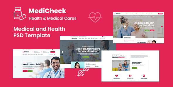 Medicheck - Modern Medical PSD Template