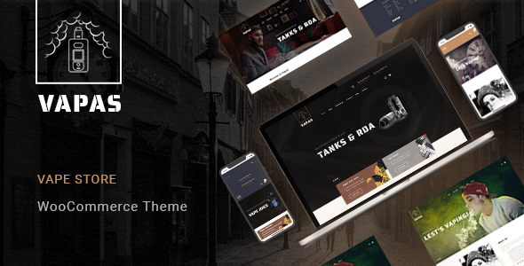 Vapas – Vape Store WooCommerce WordPress Theme with AI