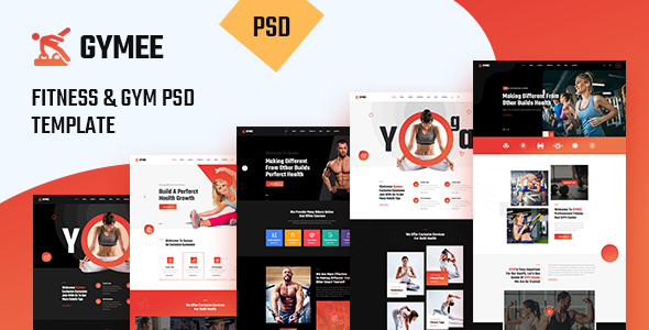 GYMEE - Fitness and Gym PSD Template