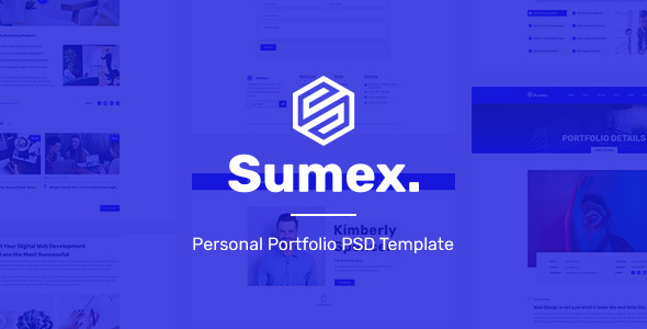Sumex - Personal Portfolio PSD Template