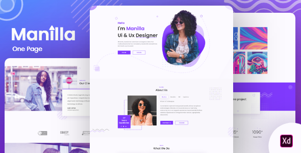Product preview supplied for Manilla - Personal Portfolio Template